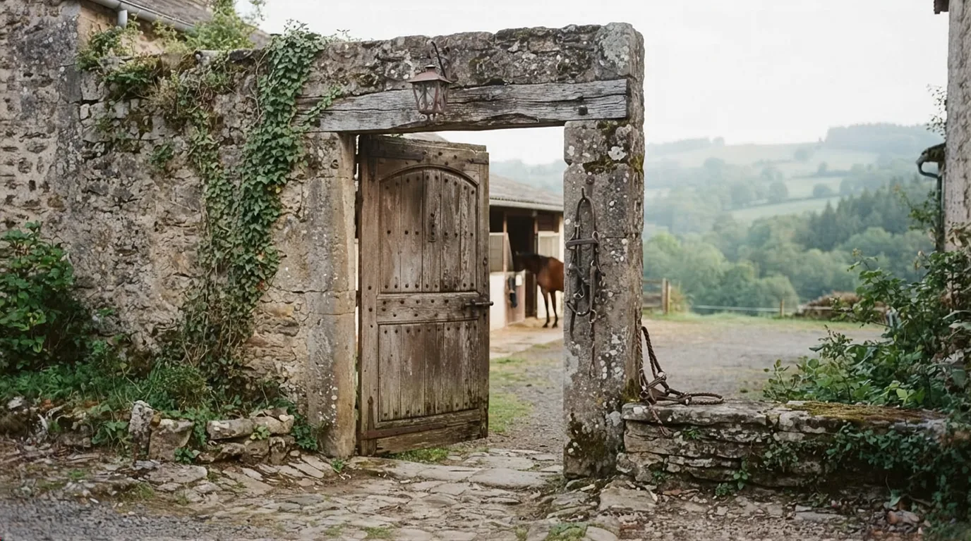 Entrée du Ferme équestre de Margnot, centre équestre à Saint-Marc-à-Frongier