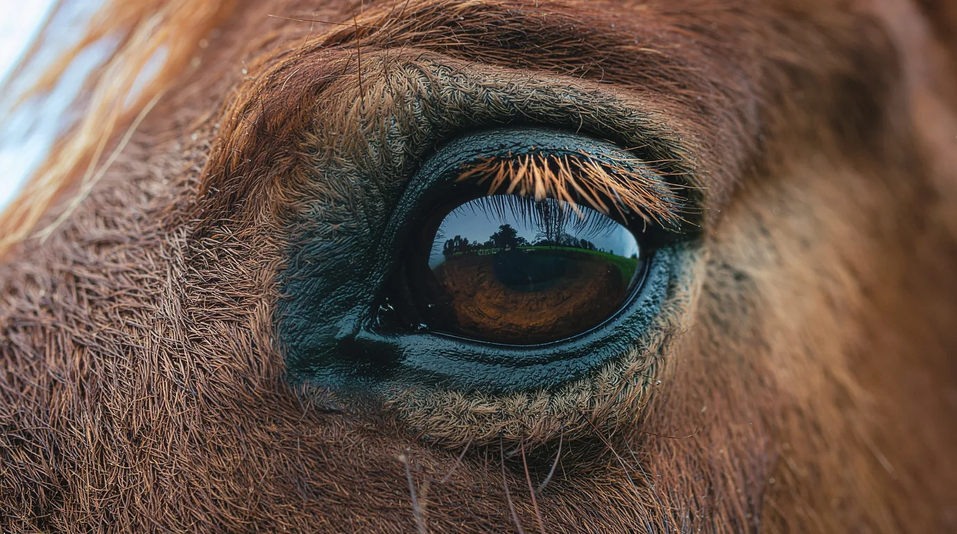Un regard de cheval au Ferme équestre de Margnot, Saint-Marc-à-Frongier